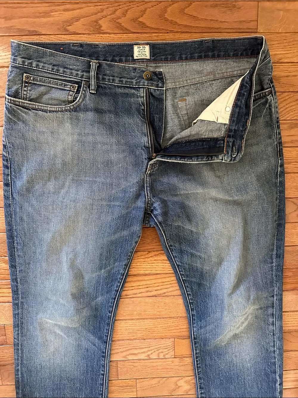 👖J. CREW men’s jeans vintage slim size 28 waist 32 long 38x32 denim